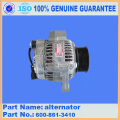 Alternateur 600-821-8360 pour le moteur Komatsu S6D125-1al