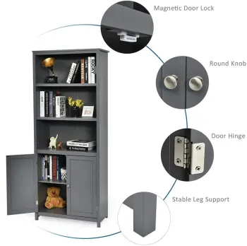 Floor Stand Bookcase For Living Room
