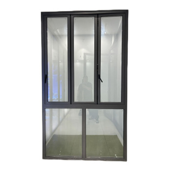 Modern kim loại đóng khung kính hai ban công trượt cửa sổ ban công