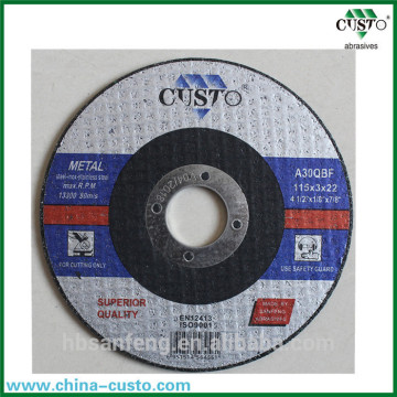 Abrasives 7 "Tagliare disco 180x3x22.2 Lo strumento di alimentazione OEM/ODM più efficace per il metallo