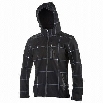 Men's Soft Shell Wear/Sports/Outdoor/Winter Jacket with Preformed Elbows