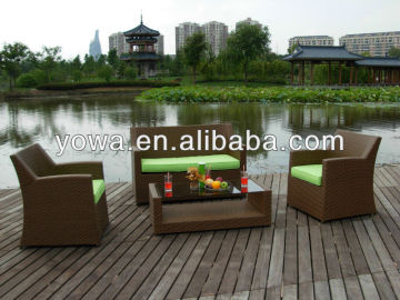 YHA024 ALUMINIUM WICKER PATIO SET