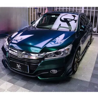 Metal Paint Royal Green Car Wrap