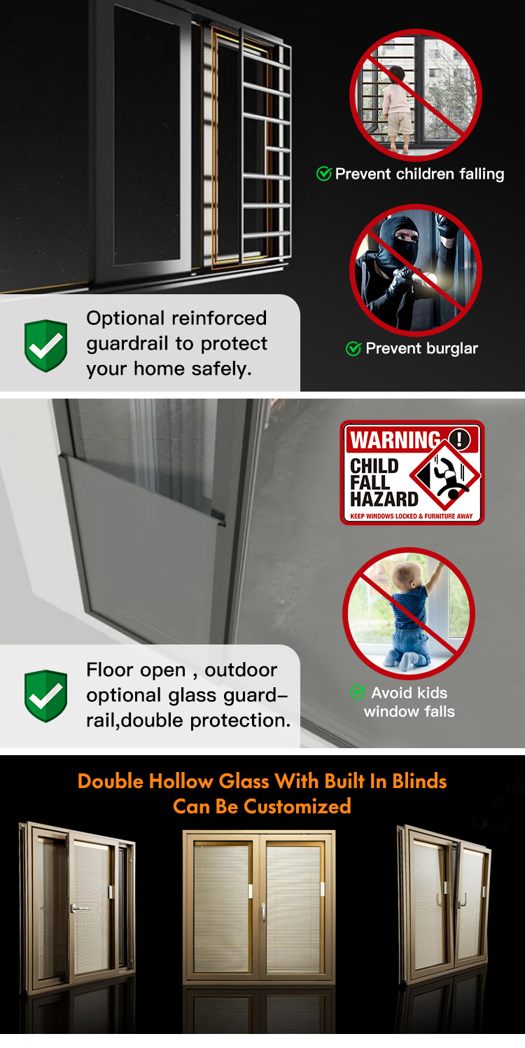 Aluminum Glass Siliding Windows