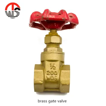 Polishing Surface 1/2"-4" Sanitary Water Gate Valve 200WOG Brass Gate Valve Female Thread Brass Gate Valve