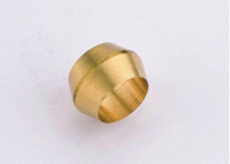 Hexagon Forged Machine Work Brass Compression Fittings / Sleeve Compression Fitting For Tube