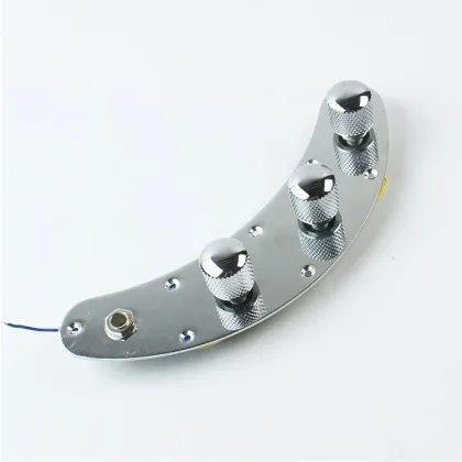 Chrome Pre-Wired Loaded Switch Control Plate for Music Man Bass Guitar