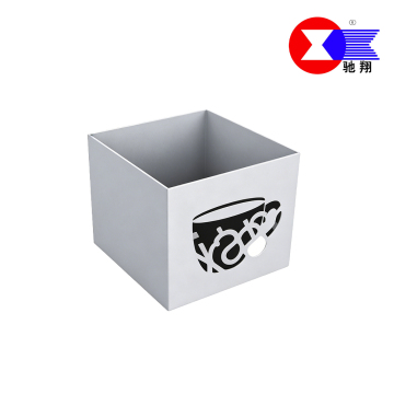 Cutout Metal Coffee Storage Cube