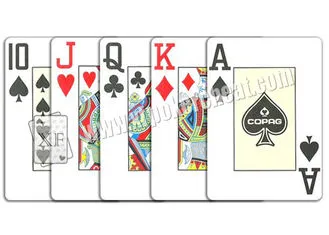 Belgium Copag Plastic Poker Stars Marked Poker Cards For Poker Analyzer