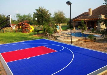 PP Interlocking backyard flooring