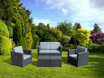 Outdoor round rattan Furniture Patio Plastic Sofa