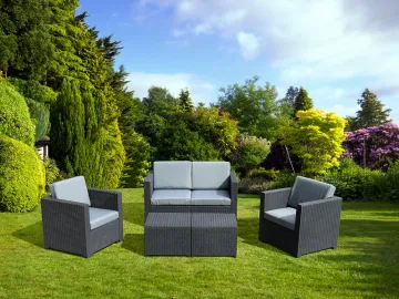 Outdoor Waterproof Furniture Patio Plastic Sofa