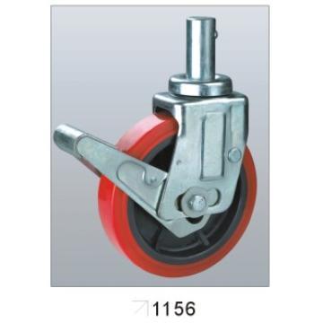 Scaffolding Caster with PU Wheel(PP Core), Roller Bearing W/Solid Stem