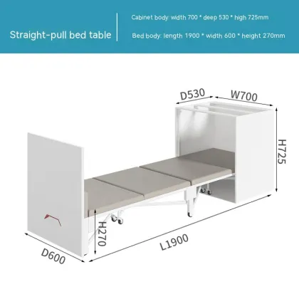 Invisible Foldable Nap Bed: Combining a Single Pull-Out Nap Space with a Retractable Cabinet