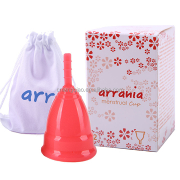 Medical Grade Silicone Reusable Menstrual Cup with Soft Collapsible Sterilizer