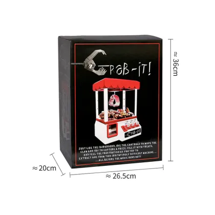Children Coin Operated Games Mini Claw Hanging Doll Machine Doll Catcher Toy Crane Candy Grabber Machines Game Kids Claw Machine