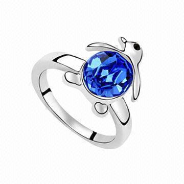 Ring for promotional gift, made of alloy, various materials are available
