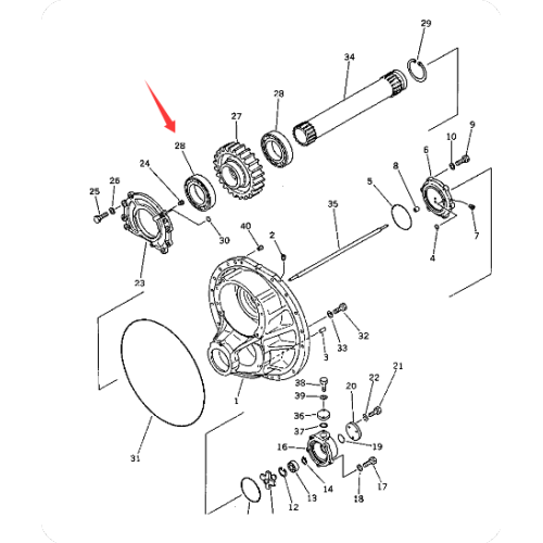 Bulldozer D375A-1 bearing 195-09-18270