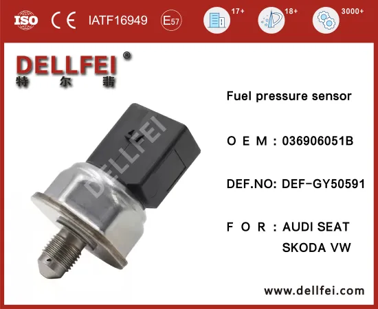 Fuel Rail High Pressure Sensor 036906051B for AUDI,SEAT,SKODA,VW