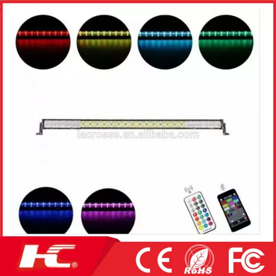 Multi color RGB mobile control 5d wifi led light bar amber led light bar
