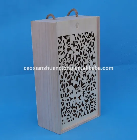 2018 laser engraved logo wooden wine box