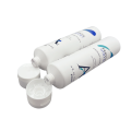 120ml white plastic cosmetic tube with flip cap