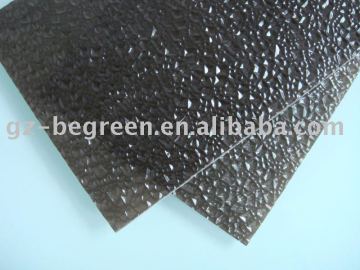 polycarbonate embossed sheet- diamond bronze, polycarbonate sheet