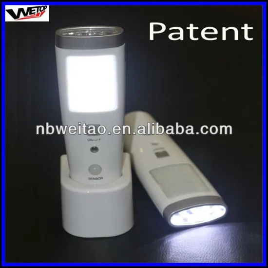 patented rechargeable emergency LED sensor Light