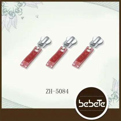 custom design fashion silicone rope zippers sliders