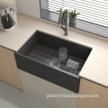 China Wholesale Modern UPC Handmade Rectangular Concrete Kitchen Sinks - Farmhouse Apron Front Step Cement Sink