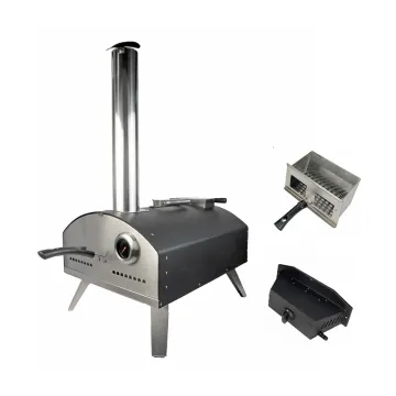 Outdoor Stainless Steel Wood Gas Pizza Oven Natural Gas