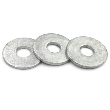Corrosion-Resistant Hot Dip Galvanised Dacromet Washers: Large Plain DIN125 DIN9021 Made of Carbon Steel with Brass, Aluminium, and Zinc Finish