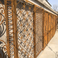 Privacy Screen Panels Patio After Pre-rusted