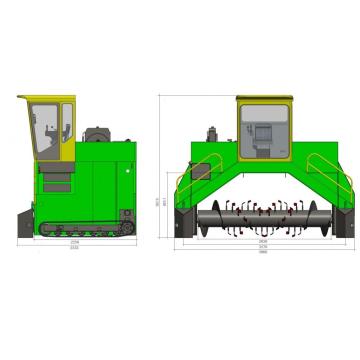 M3000 Garden Rasteler Compost Turner