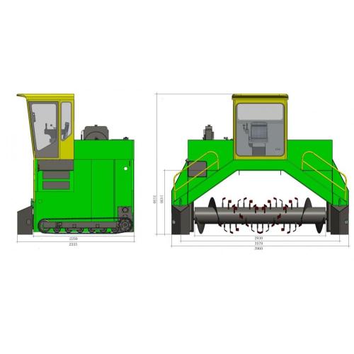 M3000 Garden Rasteler Compost Turner