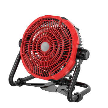 Portable Stepless Speed Regulation Rechargeable Fan with Light for Camping and Outdoor Use
