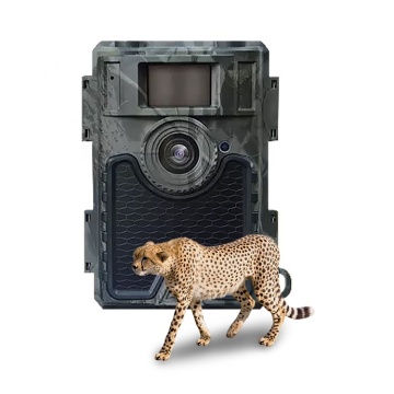 Advanced Surveillance Camera with Solar Charger, 24MP, IP66 Waterproof, Night Vision, and Hunting Features