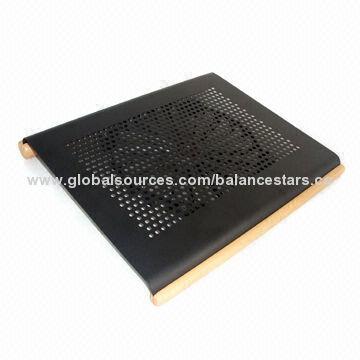 Laptop Cooling Pad with 5V DC Voltage and Speed of 1,200rpm, Available in Black/Silver