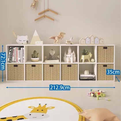 Solid Wood Kids Storage Cabinet & Bookcase - Factory Customization Contemporary Design