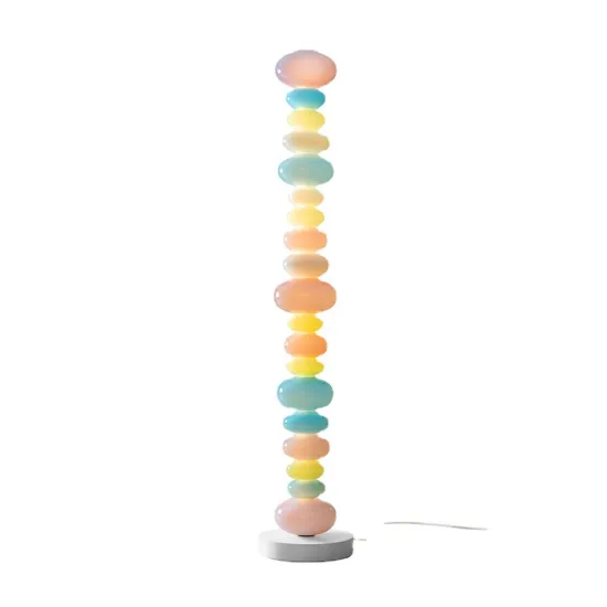 Modern Rainbow LED Candy String Lamp: A Creative Macaron Girl's Dream Bedroom Atmosphere Floor Lamp