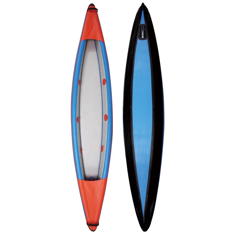 High Pressure Drop Stitch Inflatable 3-Person Pedal Kayak for Lake and River Watersports