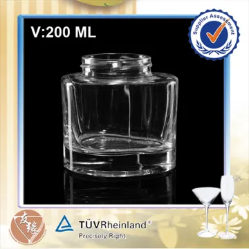 Round 200ML Wholesale Small Glass Jars Clear Honey Glass Bottle