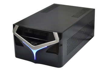 Home Theater Mini Itx Desktop Case With Dual Pci Slot , 2 X 3.5" Hdd