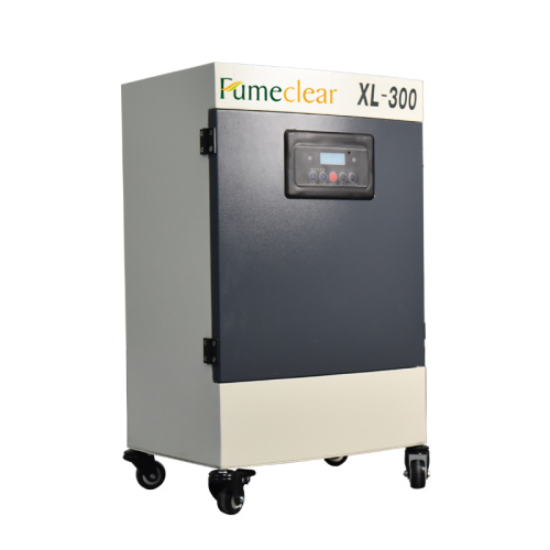 Hot product laser fume extractor