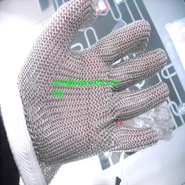 cheaper price stainless steel metal finger glove for butcher