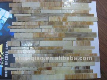 Chinese art glass mosaic tiles mirror