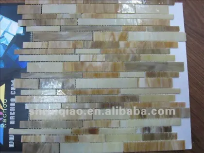 Chinese art glass mosaic tiles mirror