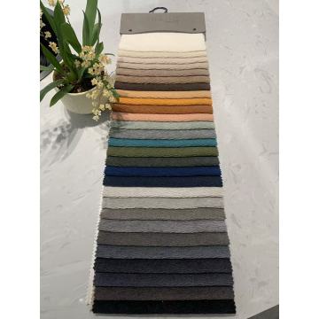 Tecido elegante de veludo ondulado para estofados