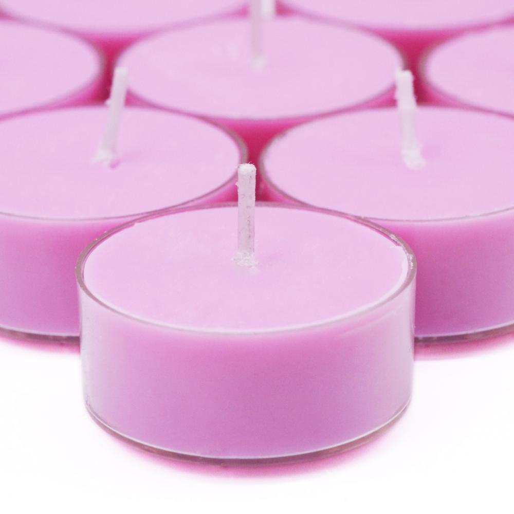 Velas de soja de chá cor -de -rosa com aroma rosa