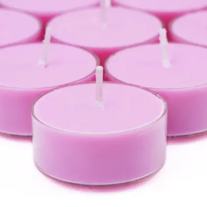 Rose Scented Pink Colored Tea Soy Candles